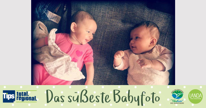Das süßeste Babyfoto - Elena und Melissa aus Kirchdorf