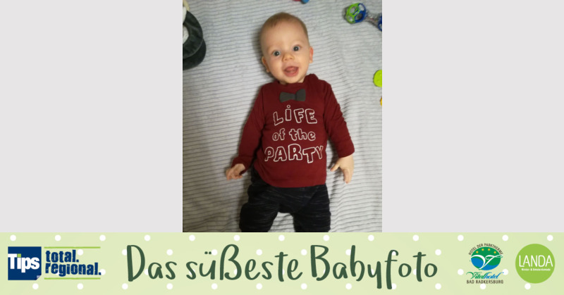 Das süßeste Babyfoto - Felix Christian aus Ried