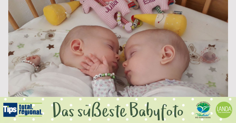 Das süßeste Babyfoto - Julia und Elisa aus Ried