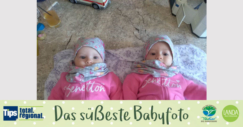 Das süßeste Babyfoto - Aurelia und Felicitas aus Scheibbs