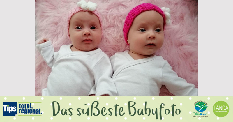 Das süßeste Babyfoto - Amelie & Hailey aus Vöcklabruck