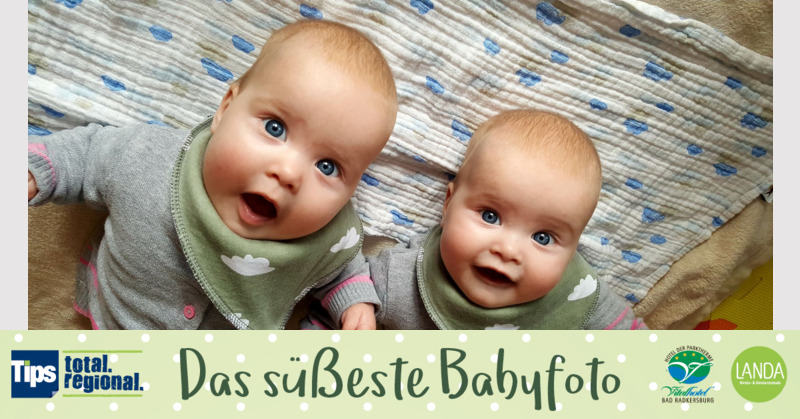 Das süßeste Babyfoto - Hannah und Julia aus Vöcklabruck