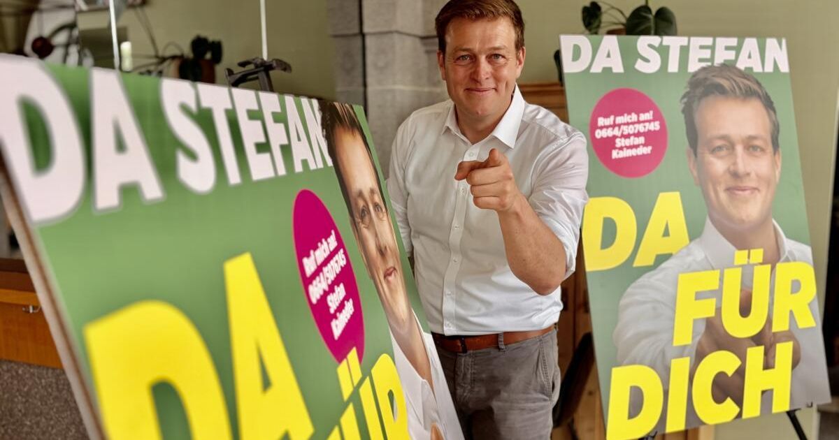 Stefan Kaineder, head of the Green Party in Upper Austria ...