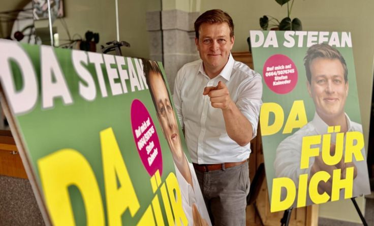 Stefan Kaineder hebt ab - oder ruft zurück. (Foto: Grüne OÖ)