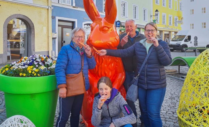 1. Platz: Familie Frankenberger (Foto: Stadtgemeinde Schärding)