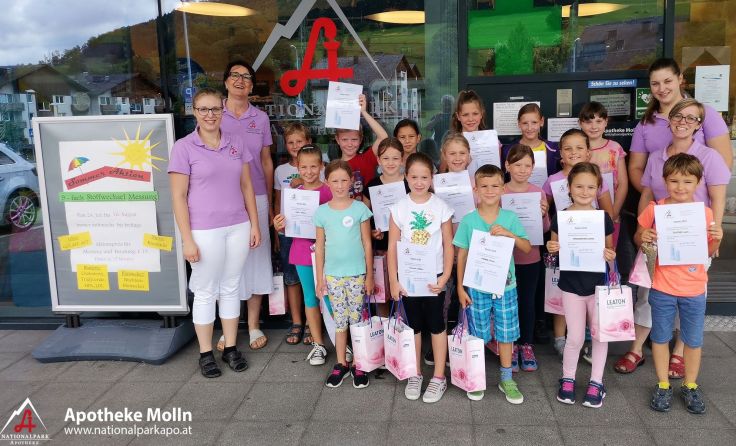 Ferienpassaktion 2019 in der Nationalpark Apotheke Molln