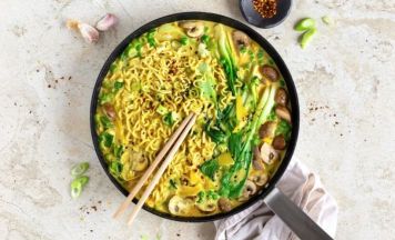 One Pot Curry-Nudeln
