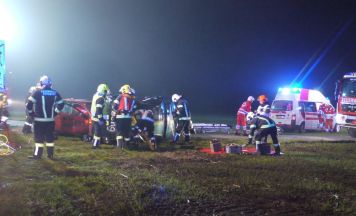 Drei Einsatzorganisationen übten gemeinsam einen Verkehrsunfall