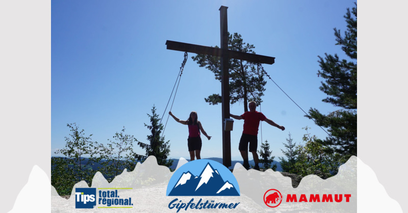 TIPS Gipfelstürmer - Gottfried  + Heidi  aus Freistadt - Gipfelkreuz  920m   Königswiesen