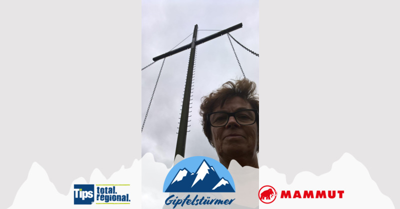 TIPS Gipfelstürmer - Monika aus Perg - Friedenskreuz am Reitern