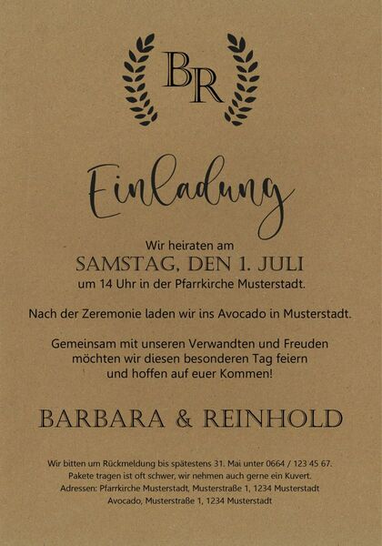 Motiv 5 - Einladung