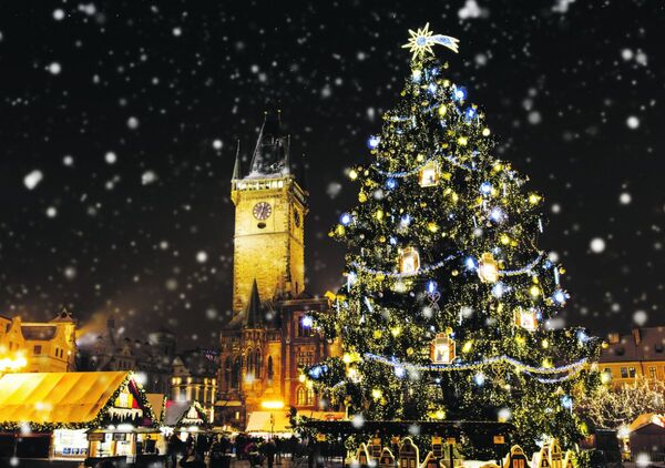 Adventspektakel in Prag