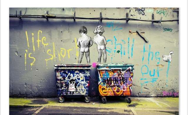 Banksy -  Stefanie &Hannes