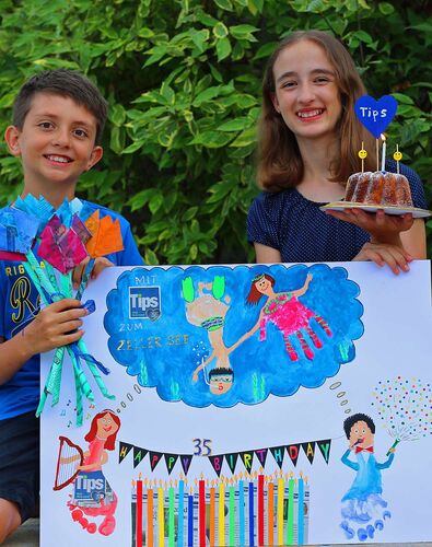 Bastel-Jubiläumsaktion -  Niklas und Anja aus aus Wels