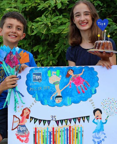 Bastel-Jubiläumsaktion -  Anja und Niklas  aus aus Wels