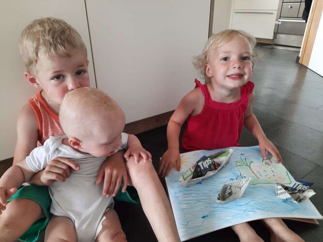 Bastel-Jubiläumsaktion -  Julian, Michaela & Annika aus aus Kirchdorf