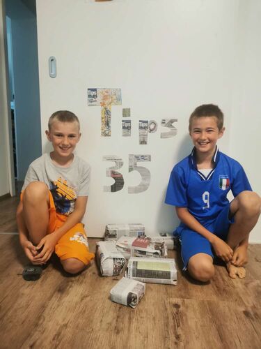 Bastel-Jubiläumsaktion -  Matteo und Nico  aus aus Freistadt