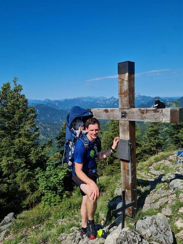 Tips Gipfelstürmer - Hannes mit Lukas - Pfannstein (1423m)