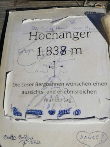 Tips Gipfelstürmer - Angelika  - Hochanger [Loser] (1837m)