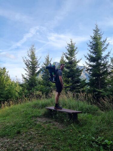 Tips Gipfelstürmer - Hannes mit Lukas - Hochgschirr (981m)