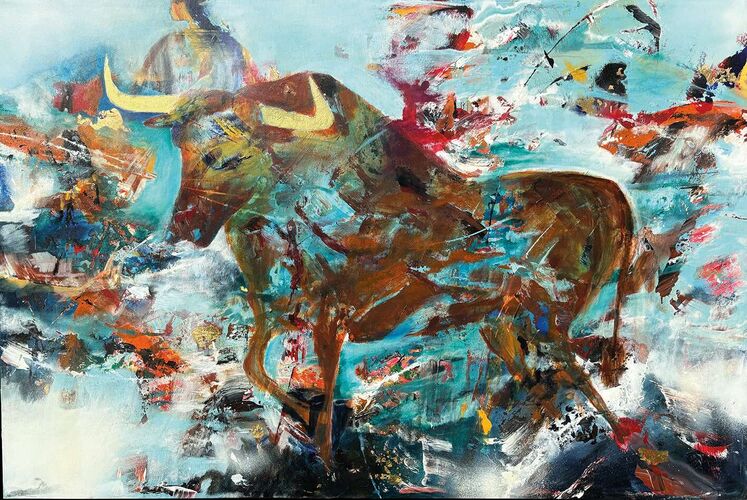 Kunst für alle - Goldhornstier - alles ist Wasser