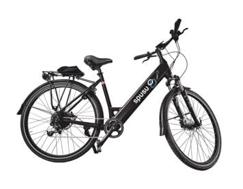 Spusu E-Bike schwarz, Tiefeinsteiger