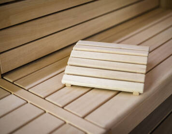 SSC-Saunakabine in Hemlock-Tanne