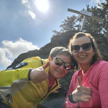 Wanderschwestern Bettina und Sonja aus Rohrbach