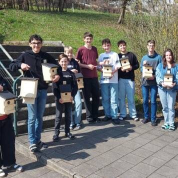  Vogelhäuser am Schulgelände - MS Schwertberg