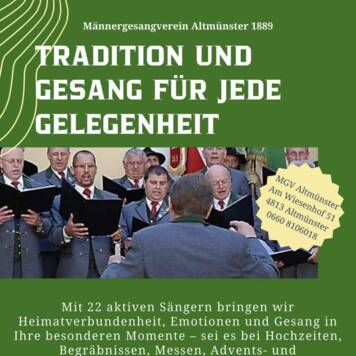 MGV 1889 Männergesangsverein Altmünster ( 4813 Altmünster )