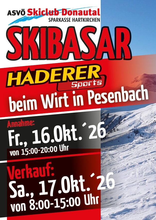 Skibasar des SC Donautal