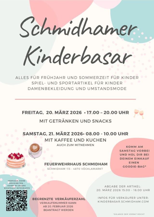 Schmidhamer Kinderbasar lädt zum Frühlingsstöbern ein