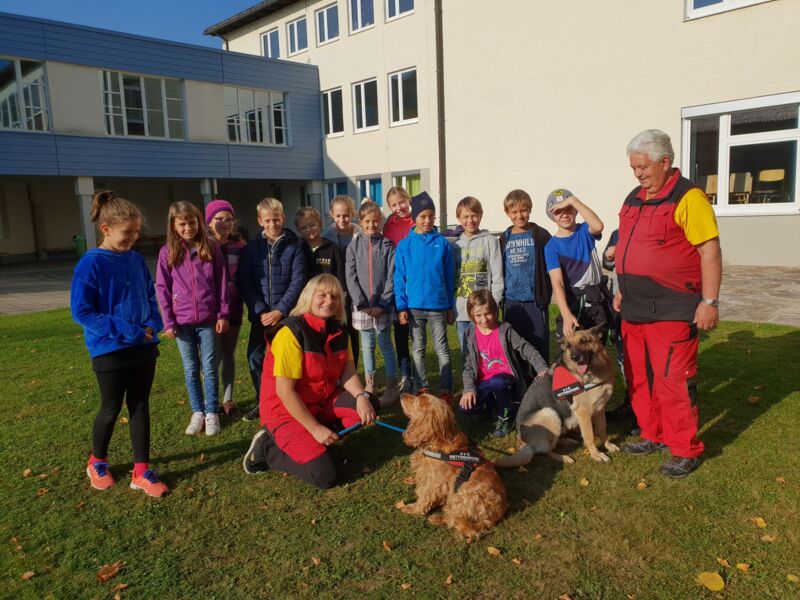 Tierische Besucher Volksschüler aus Peilstein lernen den richtigen
