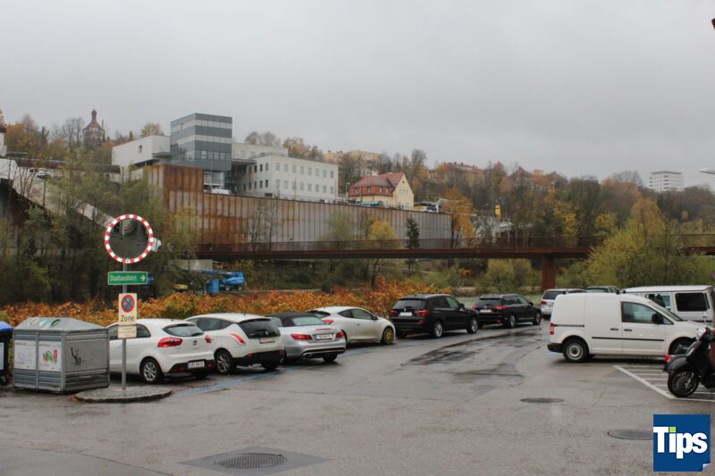 Stadtplatzgarage vor Fertigstellung
