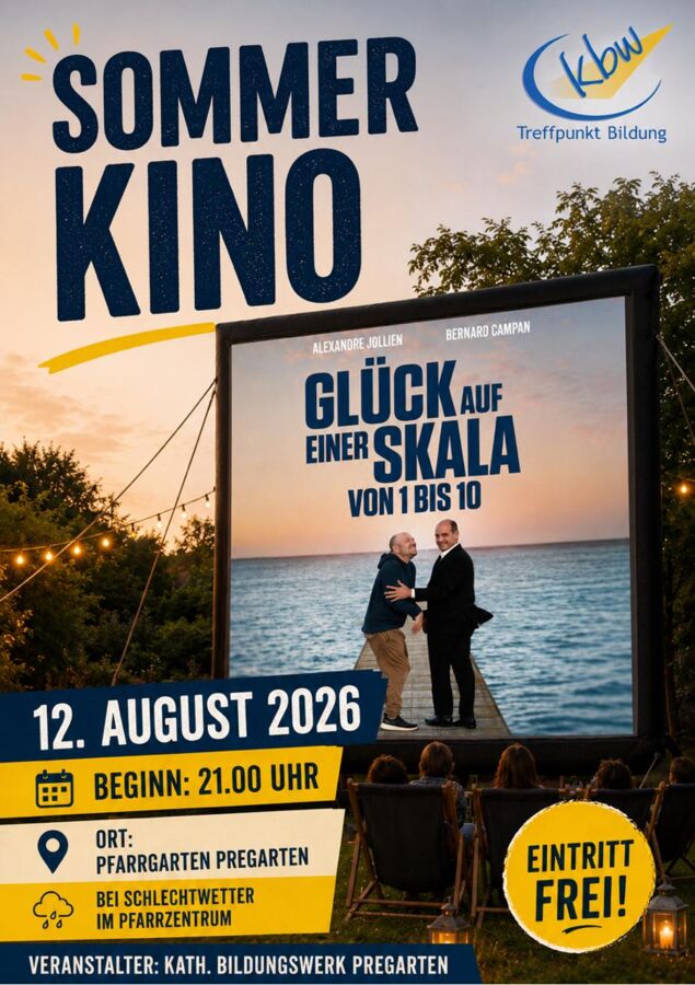 Sommerkino „Glück auf einer Skala von 1 bis 10“