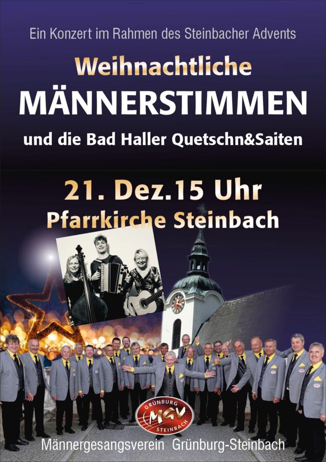 Adventkonzert mit dem MGV Grünburg-Steinbach