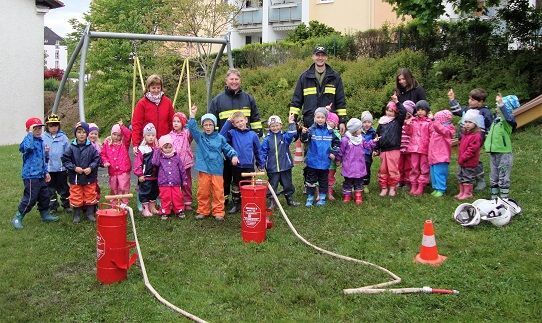 Feuerwehr im Kindergarten