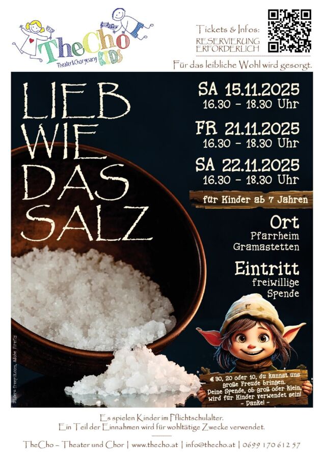 Theater  von Kinder für Kinder -  Lieb wie das Salz