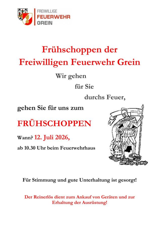 Frühschoppen der Feuerwehr Grein