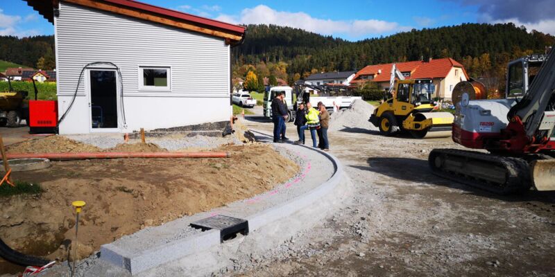 Erschließung Betriebsbaugebiet Edlau im November fertig