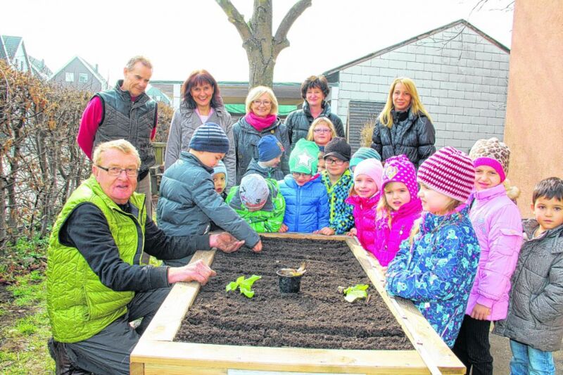 Hochbeet für Kindergartenkinder