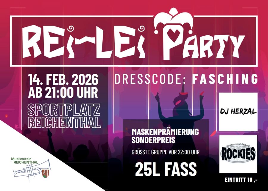 Rei-Lei Party - Die wahrscheinlich größte Faschingssamstags Party im Mühlviertel