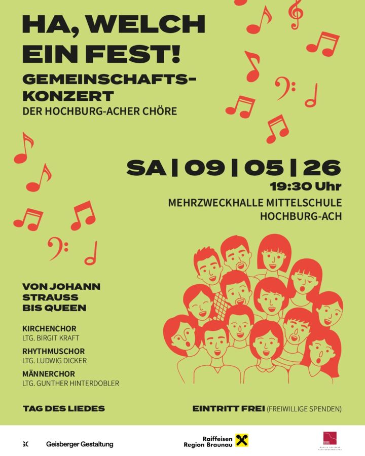Ha, welch ein Fest! Gemeinschaftskonzert der Hochburg-Acher Chöre