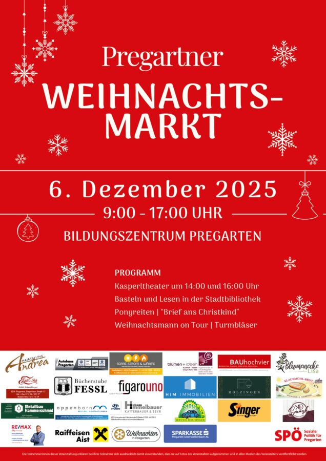 Pregartner Weihnachtsmarkt 2025