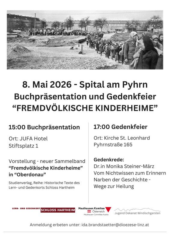 8. Mai: Spital am Pyhrn - Buchpräsentation und Gedenkfeier „Fremdvölkische Kinderheime“