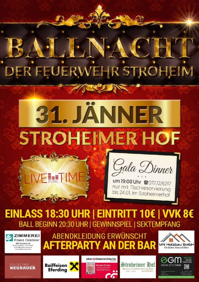Ballnacht 2026 der Feuerwehr Stroheim