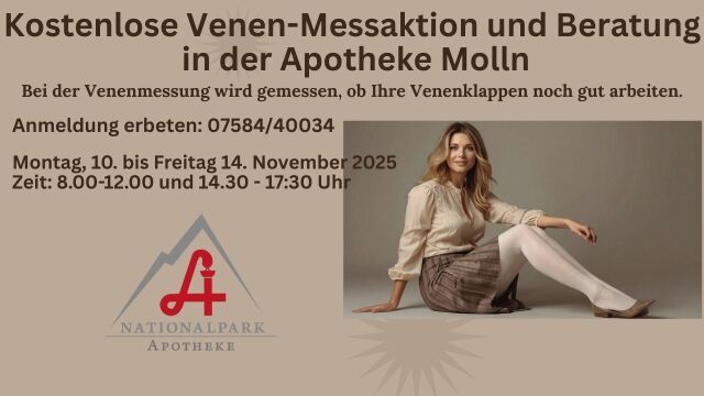 Venen-Messaktion und Beratung