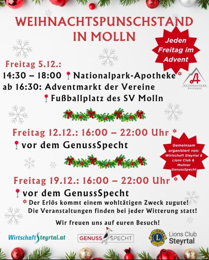 Punschstand Wirtschaft Steyrtal