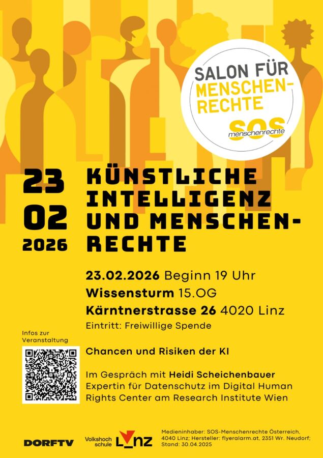 Salon für Menschenrechte: Künstliche Intelligenz und Menschenrechte