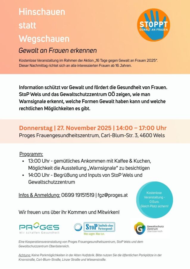 Hinschauen statt Wegschauen: Gewalt an Frauen erkennen